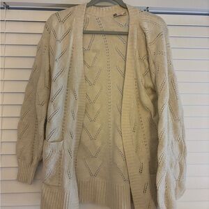 SO cream cardigan with detailing
